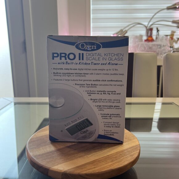 Ozeri Brand New Pro II Kitchen Electronic Scale with Built-In Timer  & Alarm! - Picture 14 of 16